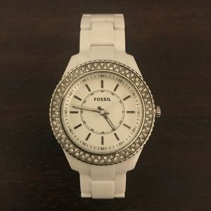 White Diamond Fossil Women’s Watch
